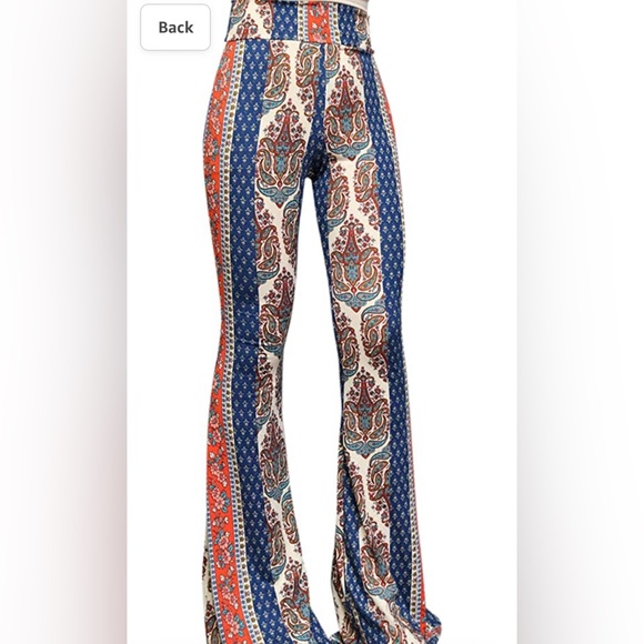 Junie Clothing Pants - NWOT 2 Piece Junie Clothing Halter Top & Bell Botom Leggings Small